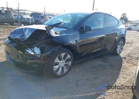 2022 Tesla Model Y Long Range Dual Motor All-Wheel Drive from USA, damaged, VIN 7SAYGDEE1NF447815